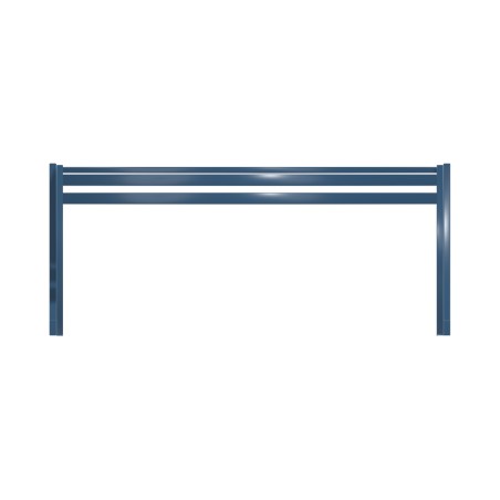 Panca da Esterno Modello Radura Essenza - Dimensioni 180 x 50 x 45 cm - In Metallo e Impilabili - Colore Azzurro