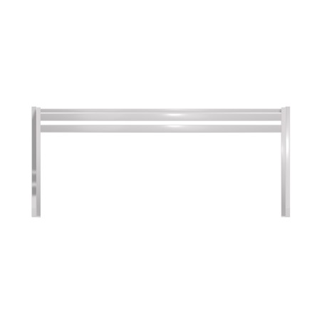 Panca da Esterno Modello Radura Essenza - Dimensioni 180 x 50 x 45 cm - In Metallo e Impilabili - Colore Bianco