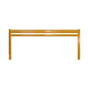 Panca da Esterno Modello Radura Essenza - Dimensioni 180 x 50 x 45 cm - In Metallo e Impilabili - Colore Giallo 2
