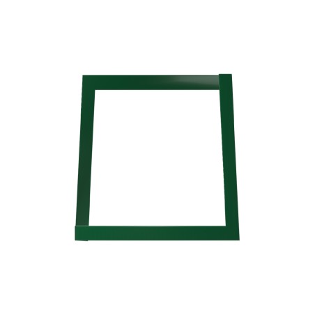 Panca da Esterno Modello Radura Essenza - Dimensioni 180 x 50 x 45 cm - In Metallo e Impilabili - Colore Verde
