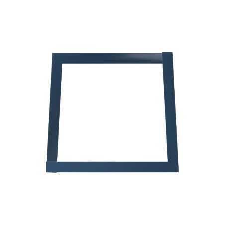 Panca da Esterno Modello Radura Essenza - Dimensioni 60 x 50 x 45 cm - In Metallo e Impilabili - Colore Azzurro