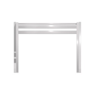 Panca da Esterno Modello Radura Essenza - Dimensioni 60 x 50 x 45 cm - In Metallo e Impilabili - Colore Bianco 2