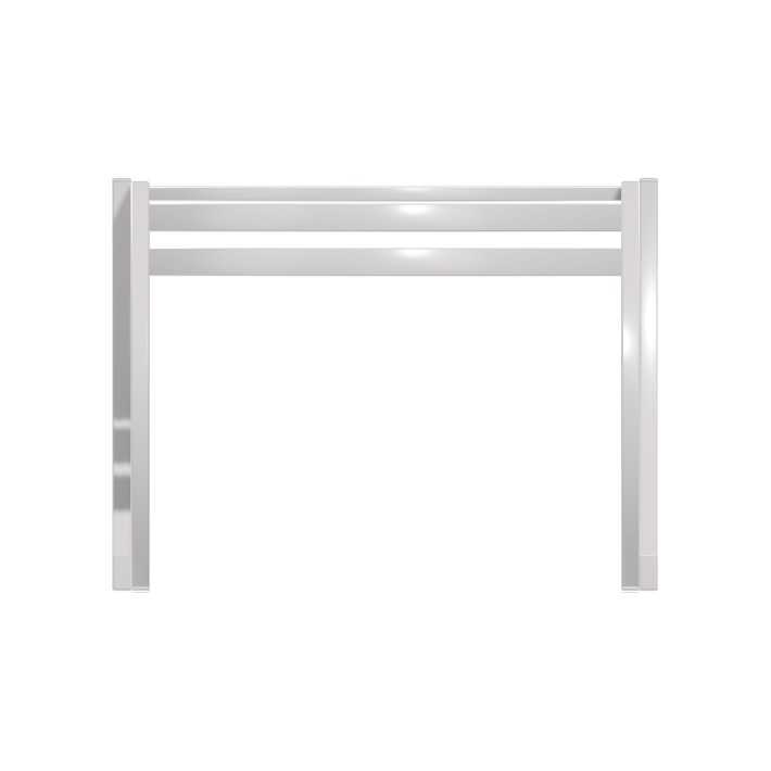 Panca da Esterno Modello Radura Essenza - Dimensioni 60 x 50 x 45 cm - In Metallo e Impilabili - Colore Bianco