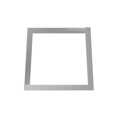 Panca da Esterno Modello Radura Essenza - Dimensioni 60 x 50 x 45 cm - In Metallo e Impilabili - Colore Bianco