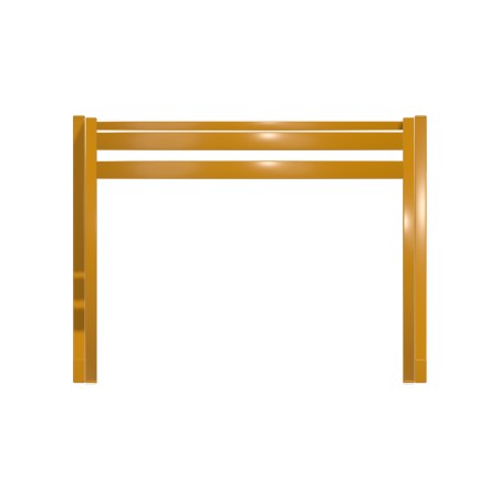 Panca da Esterno Modello Radura Essenza - Dimensioni 60 x 50 x 45 cm - In Metallo e Impilabili - Colore Giallo