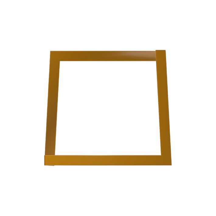 Panca da Esterno Modello Radura Essenza - Dimensioni 60 x 50 x 45 cm - In Metallo e Impilabili - Colore Giallo