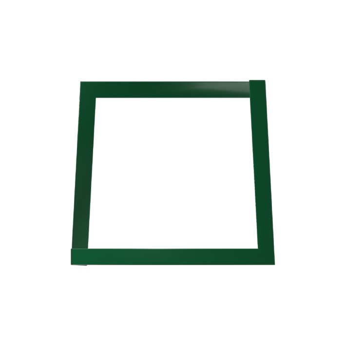Panca da Esterno Modello Radura Essenza - Dimensioni 60 x 50 x 45 cm - In Metallo e Impilabili - Colore Verde