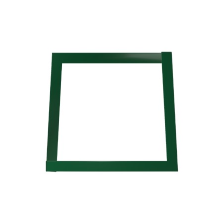 Panca da Esterno Modello Radura Essenza - Dimensioni 60 x 50 x 45 cm - In Metallo e Impilabili - Colore Verde