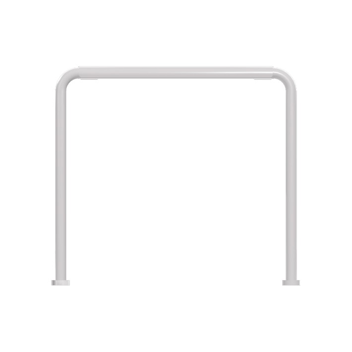 Panca da Esterno Modello Radura Essenza School 015 - Dimensioni 41x32x36 cm - In Metallo e Impilabili - Colore Bianco