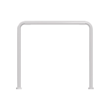 Panca da Esterno Modello Radura Essenza School 015 - Dimensioni 41x32x36 cm - In Metallo e Impilabili - Colore Bianco
