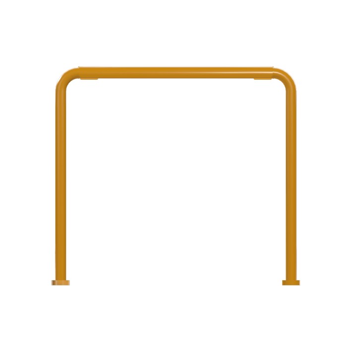 Panca da Esterno Modello Radura Essenza School 015 - Dimensioni 41x32x36 cm - In Metallo e Impilabili - Colore Giallo