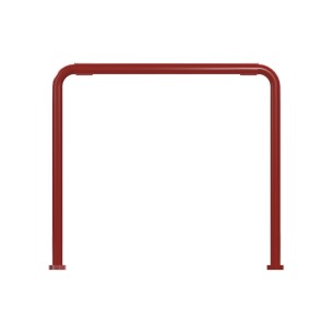 Panca da Esterno Modello Radura Essenza School 015 - Dimensioni 41x32x36 cm - In Metallo e Impilabili - Colore Rosso 2