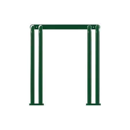 Panca da Esterno Modello Radura Essenza School 015 - Dimensioni 41x32x36 cm - In Metallo e Impilabili - Colore Verde