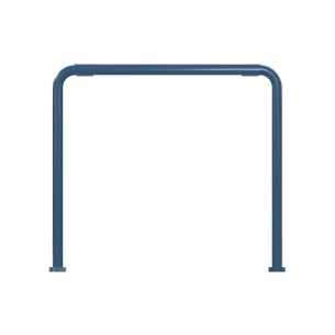 Panca da Esterno Modello Radura Essenza School 015 - Dimensioni 45x36x42 cm - In Metallo e Impilabili - Colore Azzurro 2