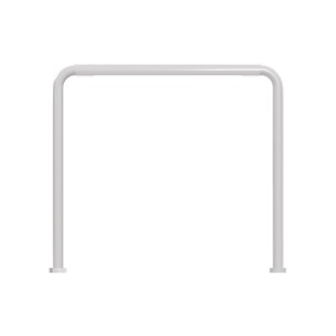 Panca da Esterno Modello Radura Essenza School 015 - Dimensioni 45x36x42 cm - In Metallo e Impilabili - Colore Bianco 2