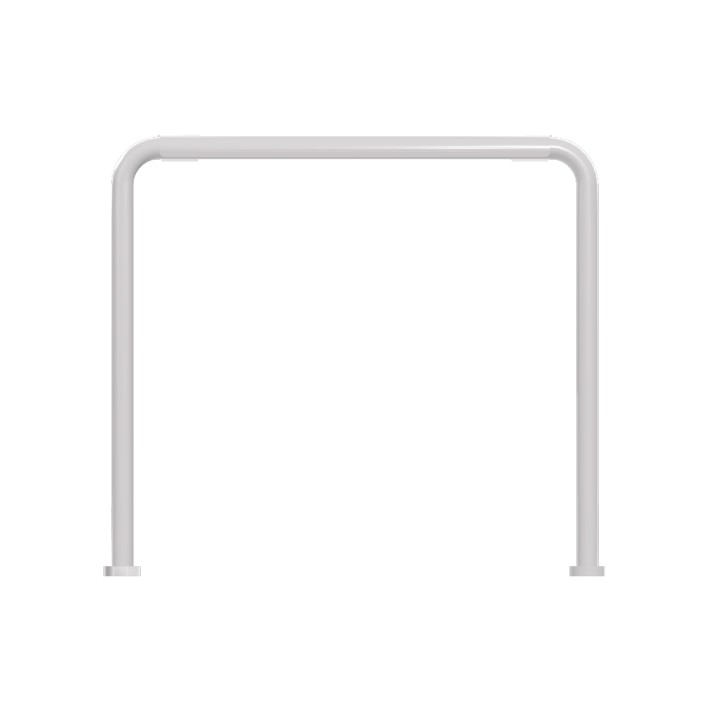 Panca da Esterno Modello Radura Essenza School 015 - Dimensioni 45x36x42 cm - In Metallo e Impilabili - Colore Bianco
