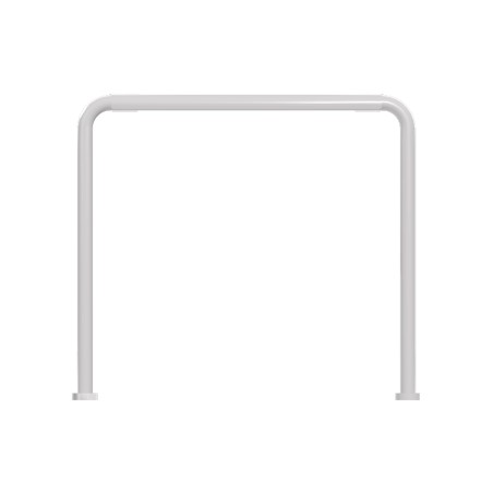 Panca da Esterno Modello Radura Essenza School 015 - Dimensioni 45x36x42 cm - In Metallo e Impilabili - Colore Bianco