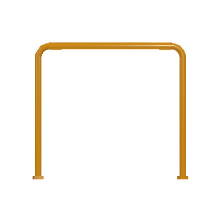 Panca da Esterno Modello Radura Essenza School 015 - Dimensioni 45x36x42 cm - In Metallo e Impilabili - Colore Giallo