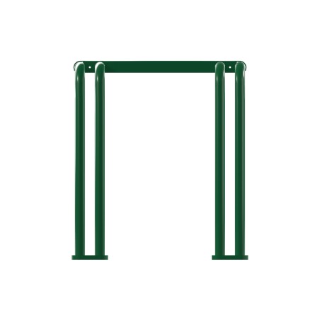Panca da Esterno Modello Radura Essenza School 015 - Dimensioni 45x36x42 cm - In Metallo e Impilabili - Colore Verde