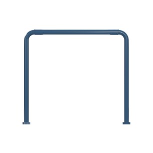 Panca da Esterno Modello Radura Essenza School 015 - Dimensioni 49x40x47 cm - In Metallo e Impilabili - Colore Azzurro 2