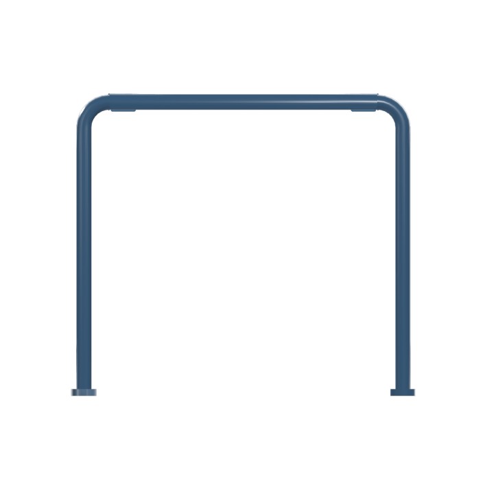 Panca da Esterno Modello Radura Essenza School 015 - Dimensioni 49x40x47 cm - In Metallo e Impilabili - Colore Azzurro