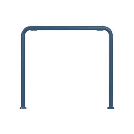 Panca da Esterno Modello Radura Essenza School 015 - Dimensioni 49x40x47 cm - In Metallo e Impilabili - Colore Azzurro