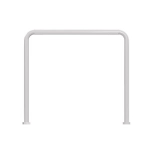 Panca da Esterno Modello Radura Essenza School 015 - Dimensioni 49x40x47 cm - In Metallo e Impilabili - Colore Bianco 2