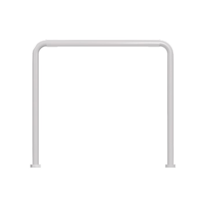 Panca da Esterno Modello Radura Essenza School 015 - Dimensioni 49x40x47 cm - In Metallo e Impilabili - Colore Bianco