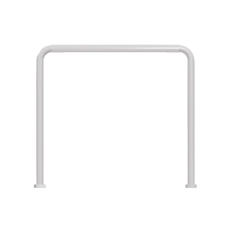 Panca da Esterno Modello Radura Essenza School 015 - Dimensioni 49x40x47 cm - In Metallo e Impilabili - Colore Bianco