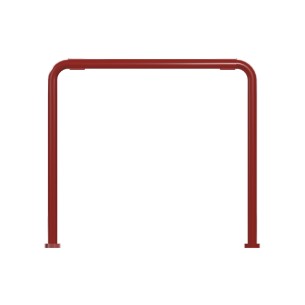 Panca da Esterno Modello Radura Essenza School 015 - Dimensioni 49x40x47 cm - In Metallo e Impilabili - Colore Rosso 2