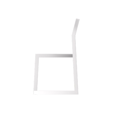 Panca con Schienale da Esterno Modello Radura Essenza - Dimensioni 120x50x45 cm - in Metallo e Impilabili - Colore Bianco