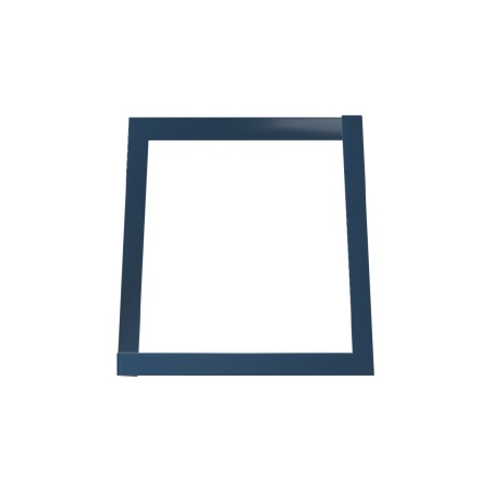 Panca da Esterno Modello Radura Essenza - Dimensioni 120 x 50 x 45 cm - In Metallo e Impilabili - Colore Azzurro
