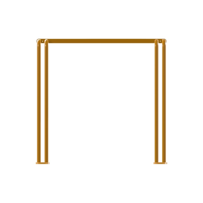 Tavolo da Esterno Modello Radura Essenza School 015 - Dimensioni 69 x 63 x 77 cm - In Metallo - Colore Giallo