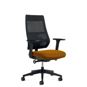 Sedia Operativa Modello 934M - Colore Nero/Arancione