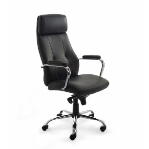 Sedia Direzionale SimilPelle Modello 986V22 - Colore Nero