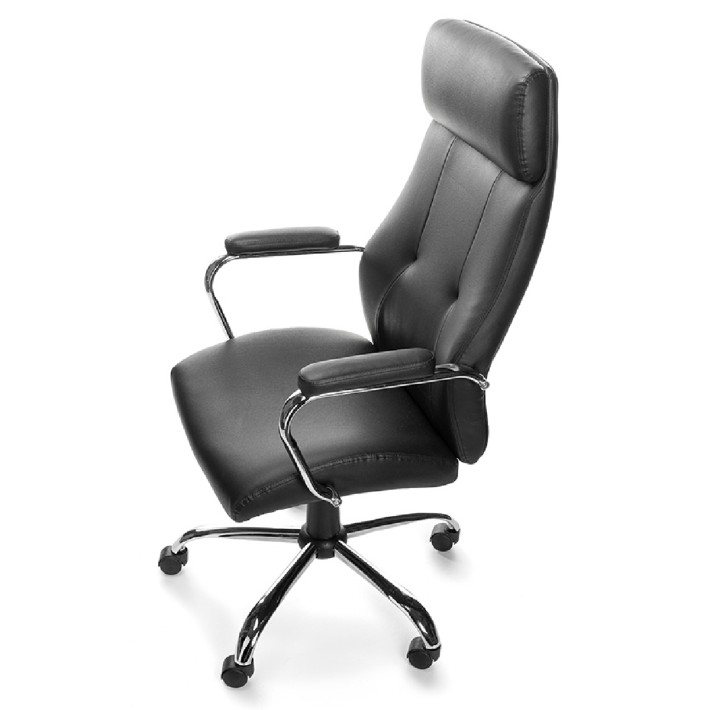 Sedia Direzionale SimilPelle Modello 986V22 - Colore Nero