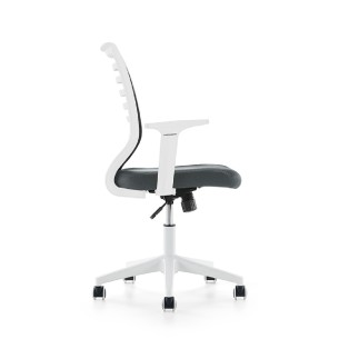 Sedia da Ufficio Modello 907W su Ruote  - Colore Bianco/Grigio 2