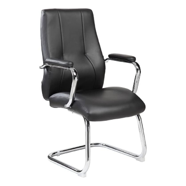 Sedia Cantiliver per Sala Riunioni Modello 986V22 - Colore Nero