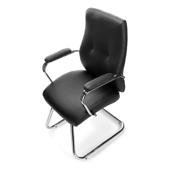 Sedia Cantiliver per Sala Riunioni Modello 986V22 - Colore Nero