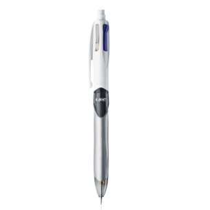 BIC 4Colours Nero, Blu, Verde, Rosso Penna a sfera retrattile a clip 12 pz
