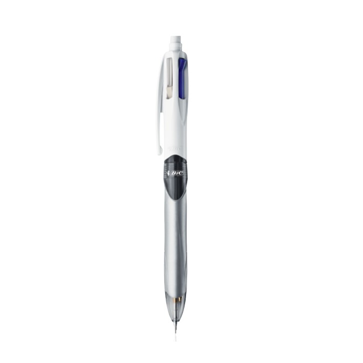BIC 4Colours Nero, Blu, Verde, Rosso Penna a sfera retrattile a clip 12 pz