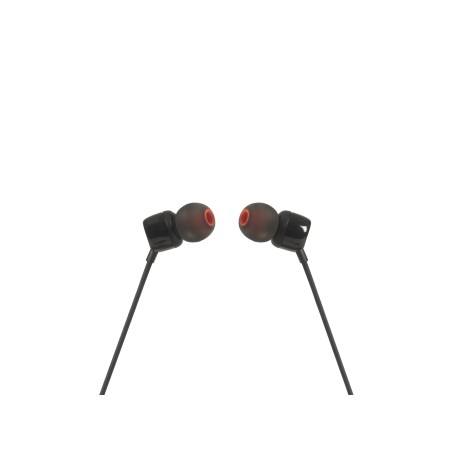 JBL Tune 110, Intra-auricolari con cavo, con comando/microfono, Nero
