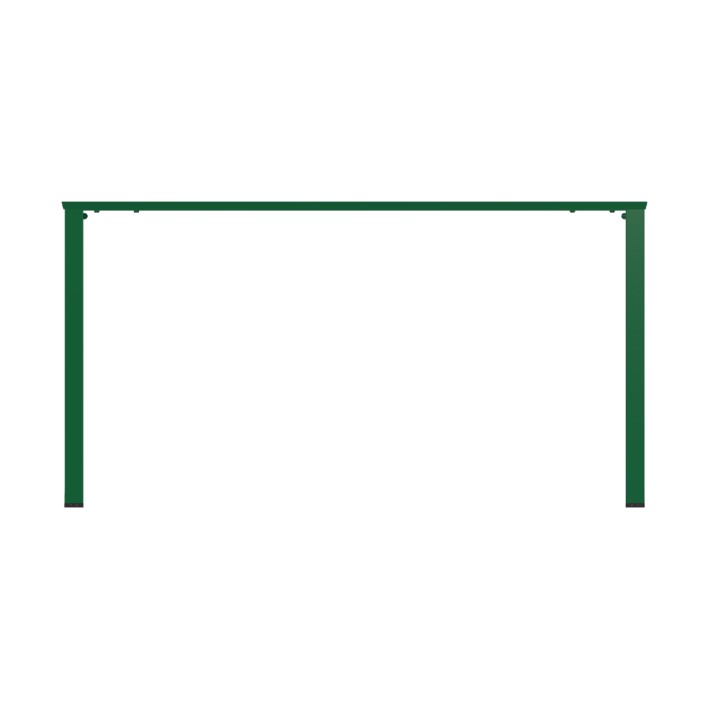 Tavolo da Esterno Modello Radura Essenza - Dimensioni 140 x 80 x 73 cm - In Metallo - Colore Verde