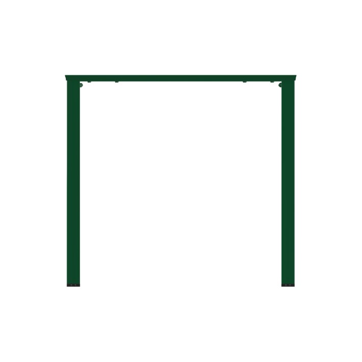 Tavolo da Esterno Modello Radura Essenza - Dimensioni 140 x 80 x 73 cm - In Metallo - Colore Verde