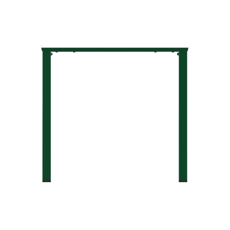 Tavolo da Esterno Modello Radura Essenza - Dimensioni 140 x 80 x 73 cm - In Metallo - Colore Verde