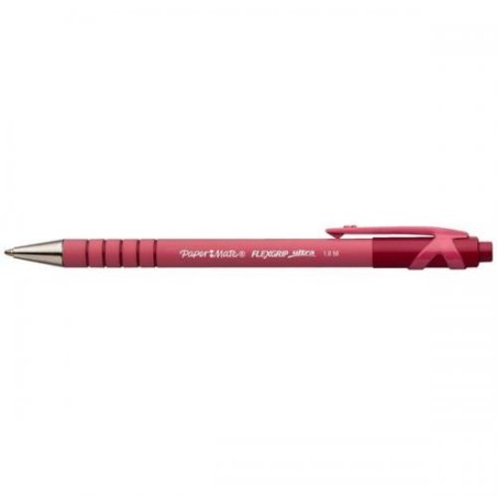 Papermate Flexgrip Ultra Rosso Penna a sfera retrattile a clip Medio 12 pz