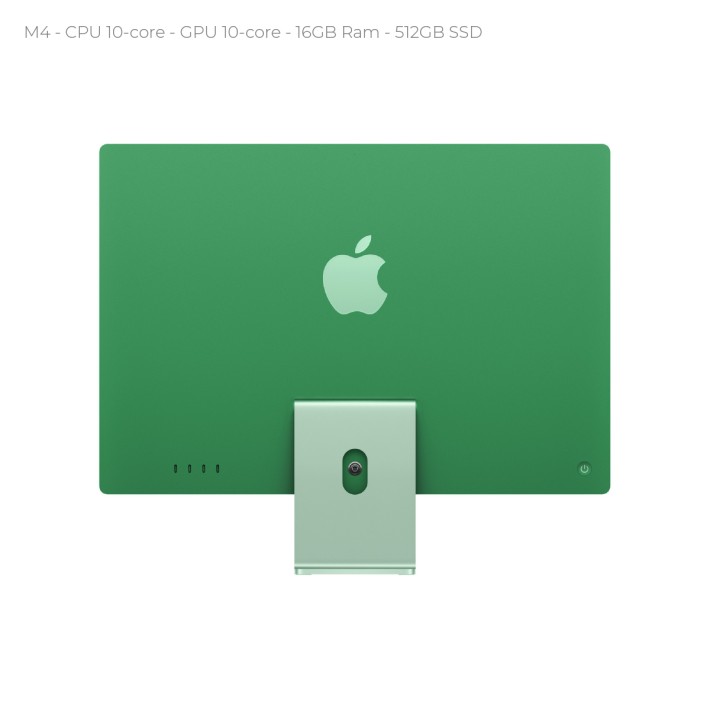 All in One 24" Retina 4.5K -  Apple IMac - CPU Apple M4 chip with 10‑core CPU and 10‑core GPU - 16GB Ram - 512GB SSD - Green
