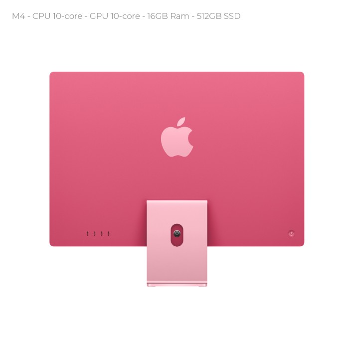 All in One 24" Retina 4.5K -  Apple IMac - CPU Apple M4 chip with 10‑core CPU and 10‑core GPU - 16GB Ram - 512GB SSD - Pink