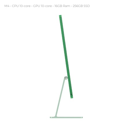 All in One 24" Retina 4.5K -  Apple IMac - CPU Apple M4 chip with 10‑core CPU and 10‑core GPU - 16GB Ram - 256GB SSD - Green