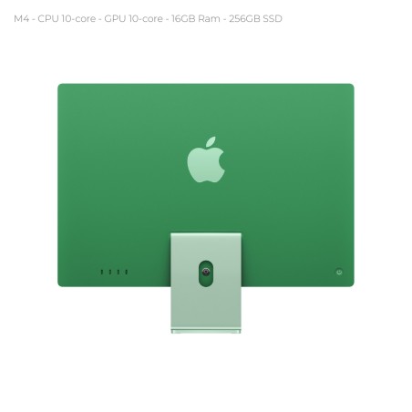 All in One 24" Retina 4.5K -  Apple IMac - CPU Apple M4 chip with 10‑core CPU and 10‑core GPU - 16GB Ram - 256GB SSD - Green